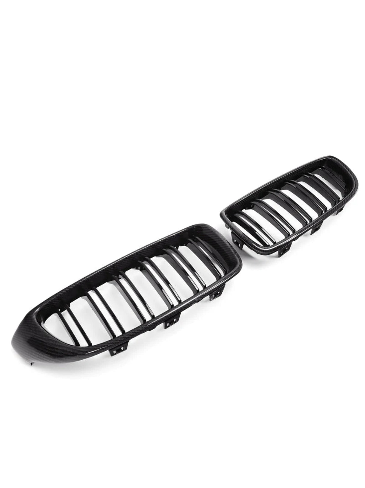 Carbon Fiber Dual Slat Front Grilles (BMW F32/F33/F36/F80/F82/F83 M3/M4) - MidWest Bimmer Supply