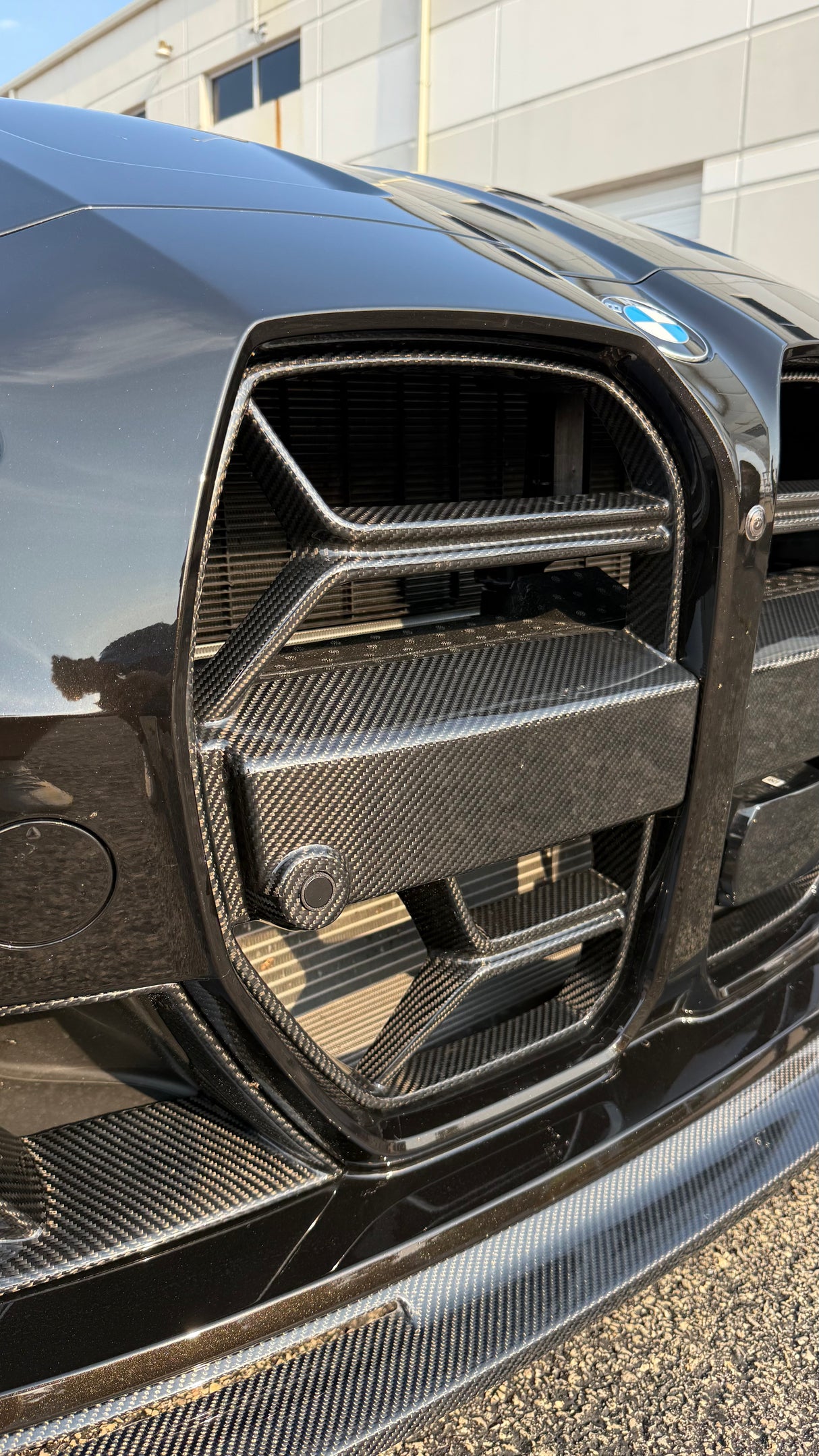 CSL Style Dry Carbon Fiber Front Grille With ACC (BMW G80/G82/G83 M3/M4) - MidWest Bimmer Supply