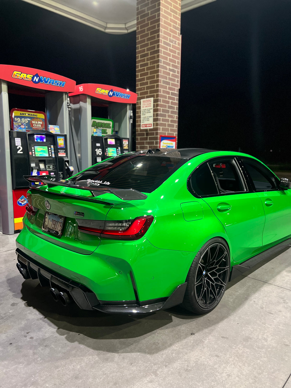 Dry Carbon Fiber M Performance Style Wing Spoiler - G80 M3 G82 M4