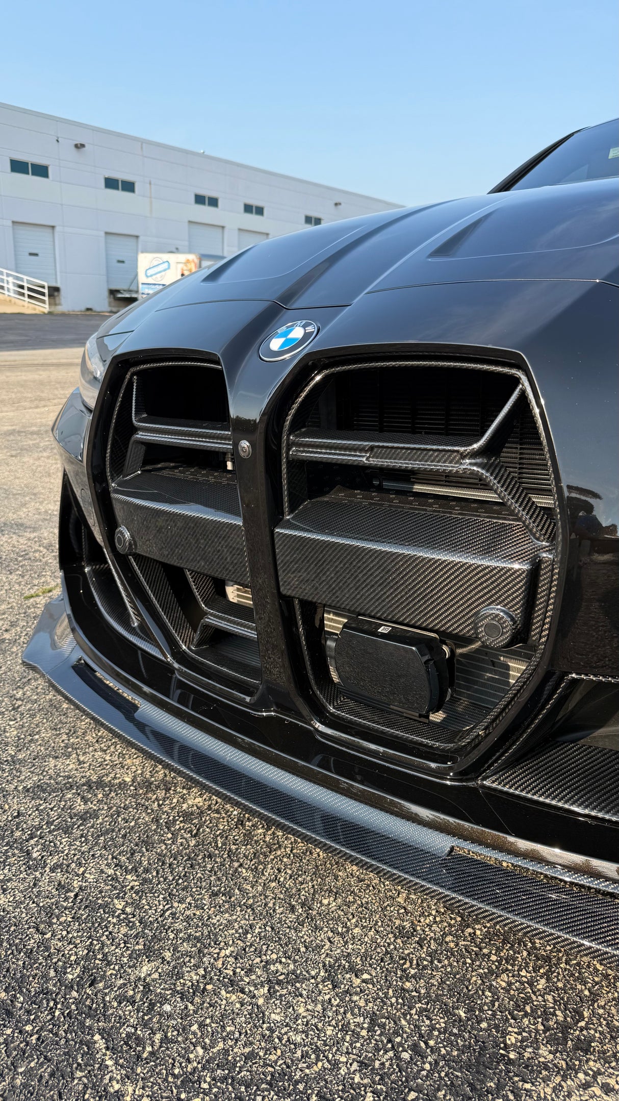 CSL Style Dry Carbon Fiber Front Grille With ACC (BMW G80/G82/G83 M3/M4) - MidWest Bimmer Supply