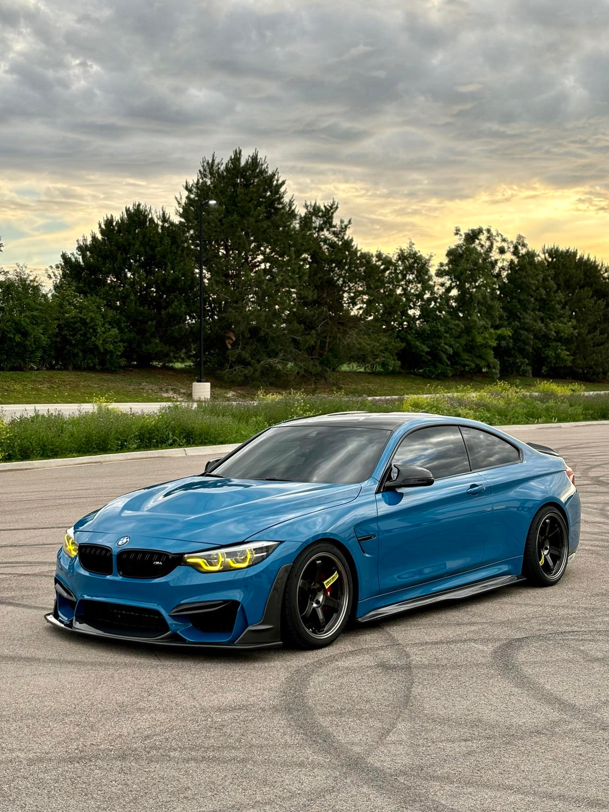 Carbon Fiber Laptor Style Front Lip (F80 M3 | F82/F83 M4) - MidWest Bimmer Supply