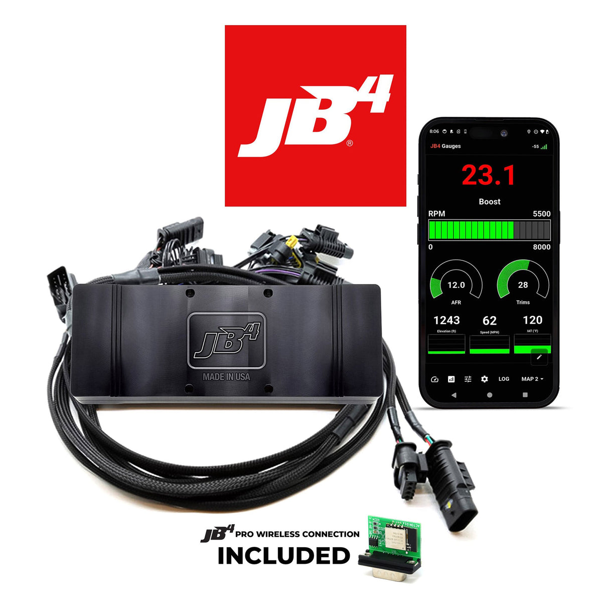 JB4 Tuner for 2016-2022 G12 N74 V12 BMW M760Li xDrive (BETA) + PRO Bluetooth Adapter