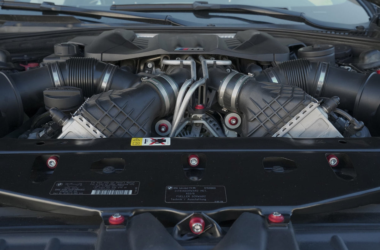 Titanium BMW F10 2010-2016 Billet Dress Up Hardware Kit (5 Series/M5)