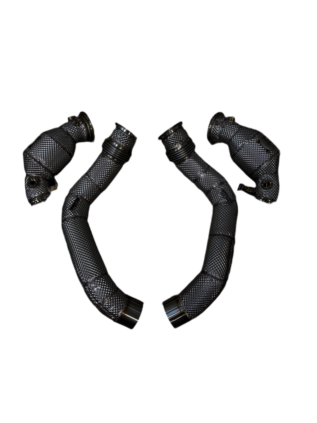 MBS S63 Catted Heatshield Downpipes - F90 M5 F91 F92 F93 M8