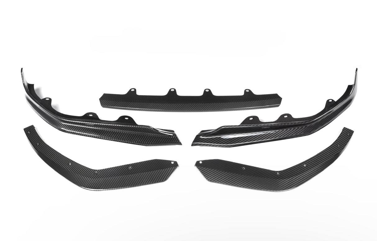 Dry Carbon Fiber 5pc M-Performance Style Front Lip (G20 3-Series Pre-LCI) - MidWest Bimmer Supply