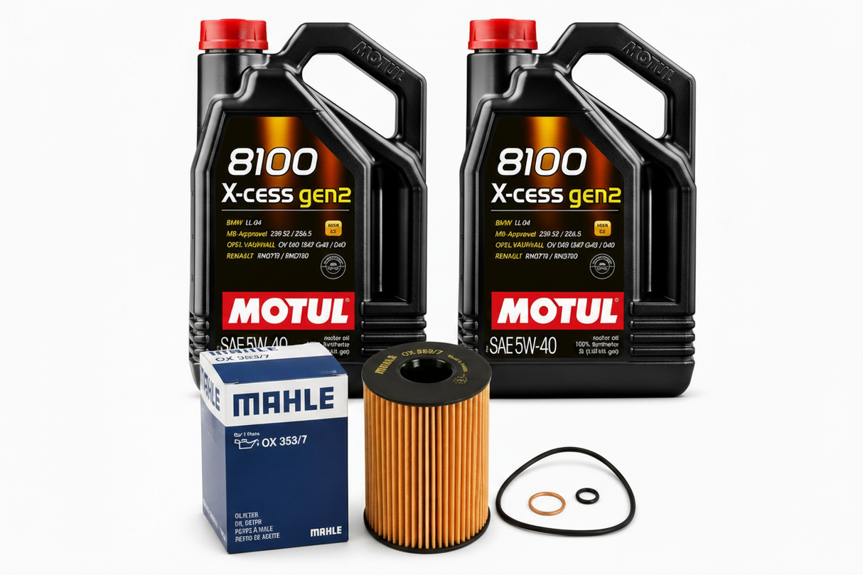 N63/S63 5W40 Motul Oil Change Kit X-Cess Gen 2 - M5/M8/M6/X5M/X6M/M550/M850/550i/650/750/760/XM