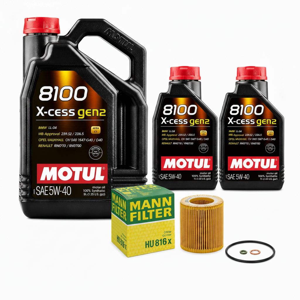 S55 F8X 5W40 Motul Oil Change Kit - F80 M3 F82 F83 M4 F87 M2C