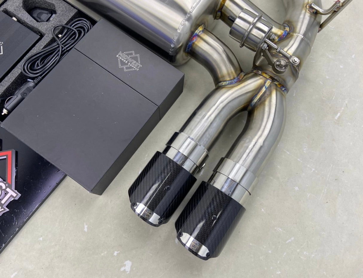(Customizable) F8X M3/M4 Valved Exhaust System - F80 M3 | F82/F83 M4 S55 - MidWest Bimmer Supply