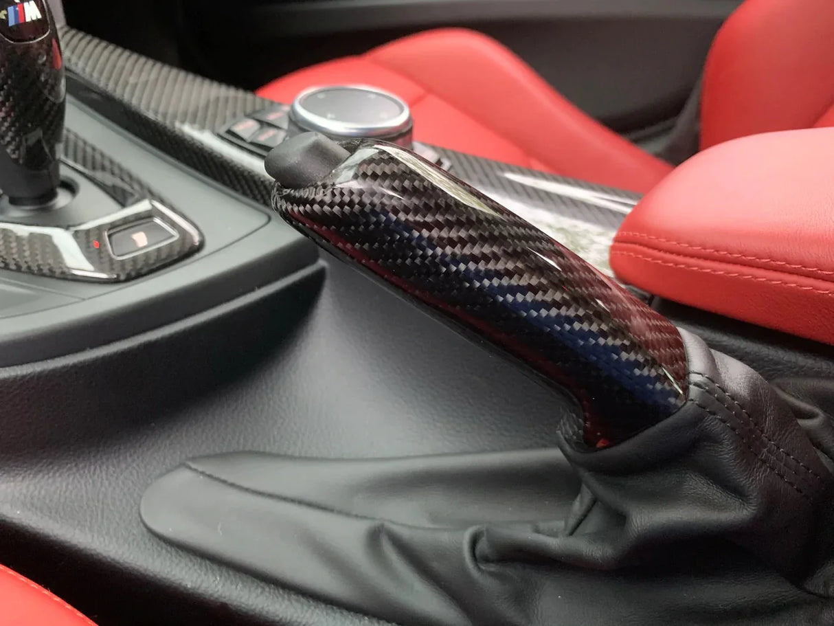 Carbon Fiber Handbrake - F2X | F3X | F80 | F82/F83 - MidWest Bimmer Supply