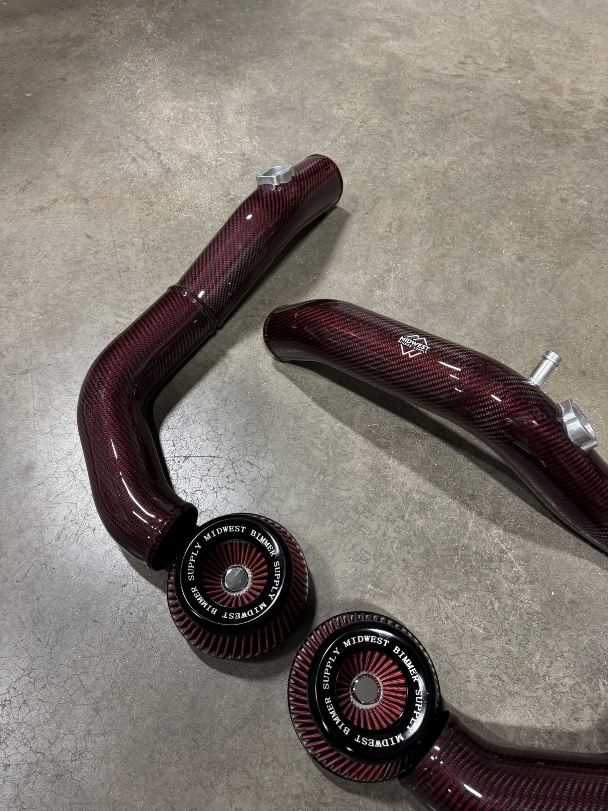 S55 Carbon Fiber Front Mount Intakes - BMW F80 M3 F82 F83 M4 F87 M2C