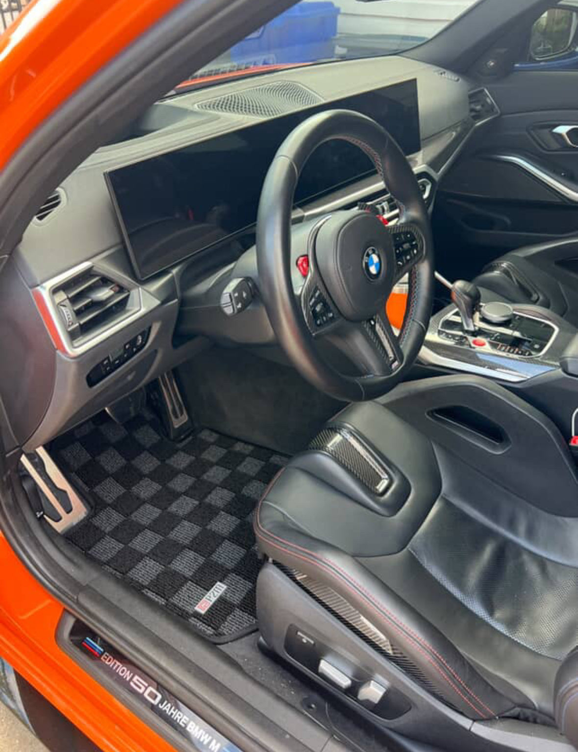 P2M BMW G20 / G80 3-SERIES (2019-27) 4D RACE FLOOR MATS: DARK GREY