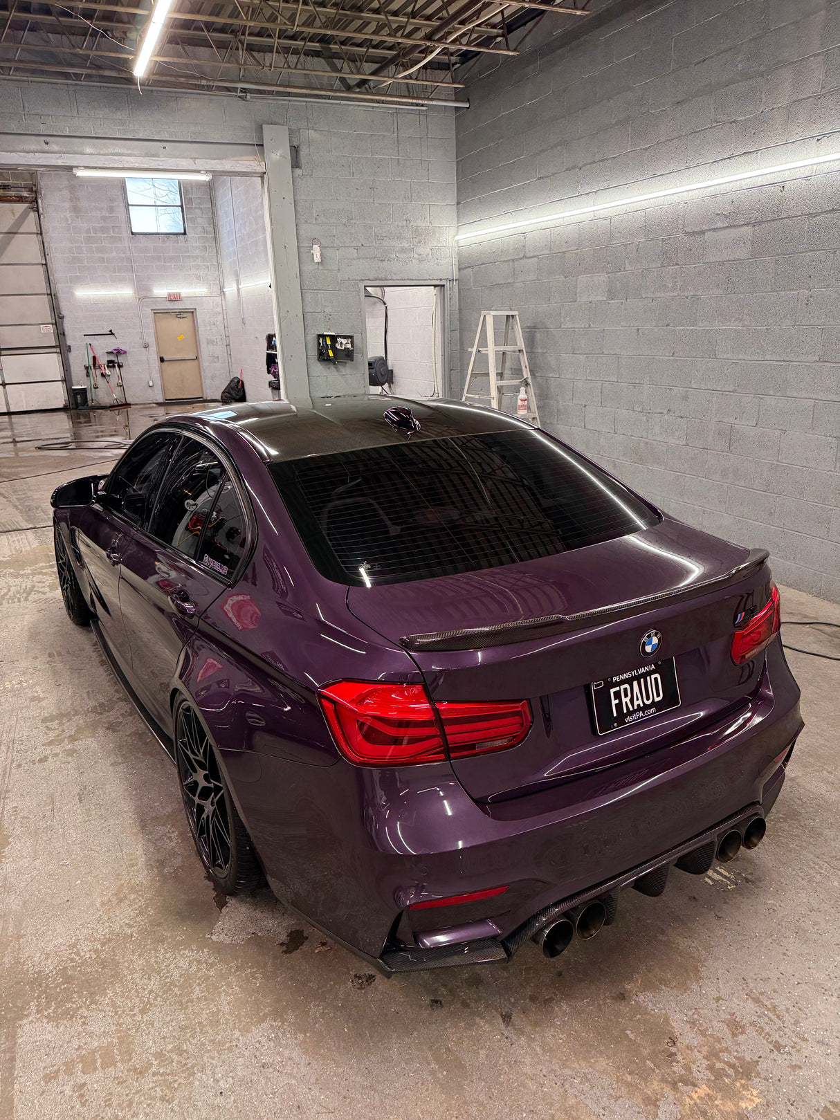 Carbon Fiber V Style Rear Diffuser (F80 M3 | F82/F83 M4) - MidWest Bimmer Supply