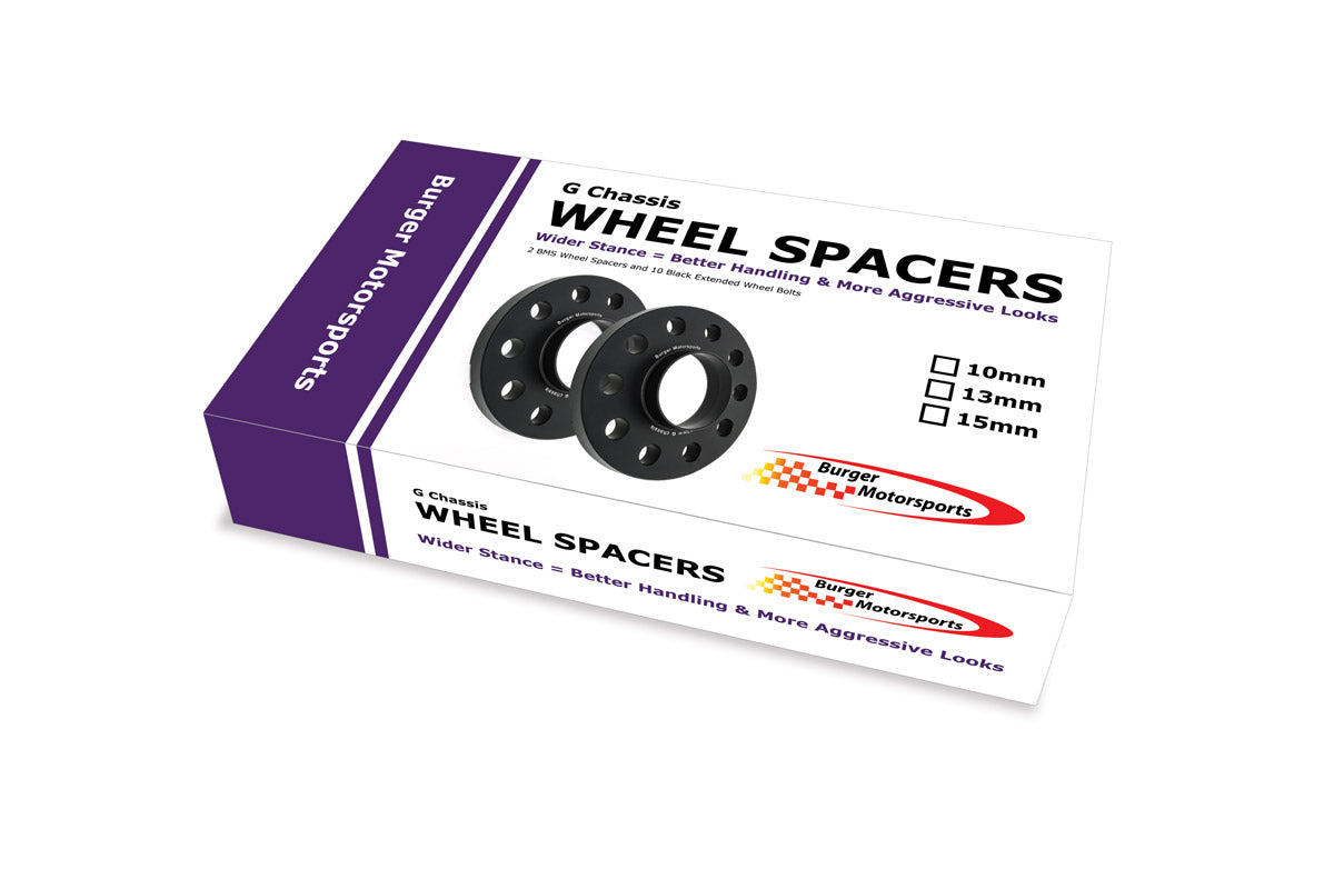 G Chassis BMW - Burger Motorsports Wheel Spacers w/10 Bolts - MidWest Bimmer Supply