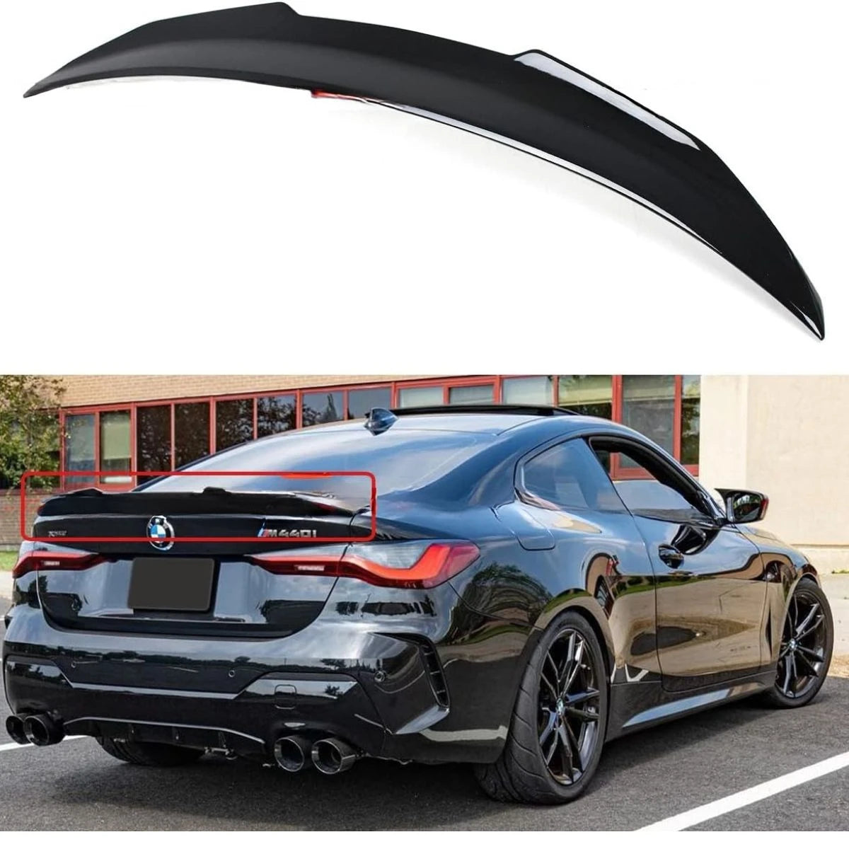 G22/G82 Gloss Black PSM Style Trunk Spoiler - G22 4-Series G82 M4