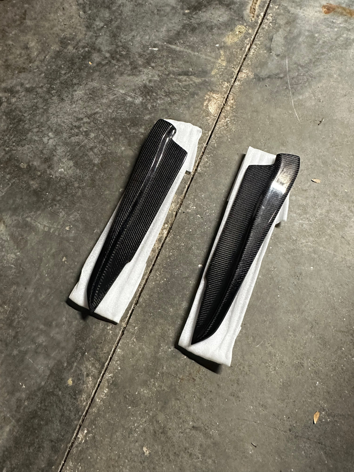 Rear Carbon Fiber Bumper Splitters (BMW E92 E93 M3) - MidWest Bimmer Supply
