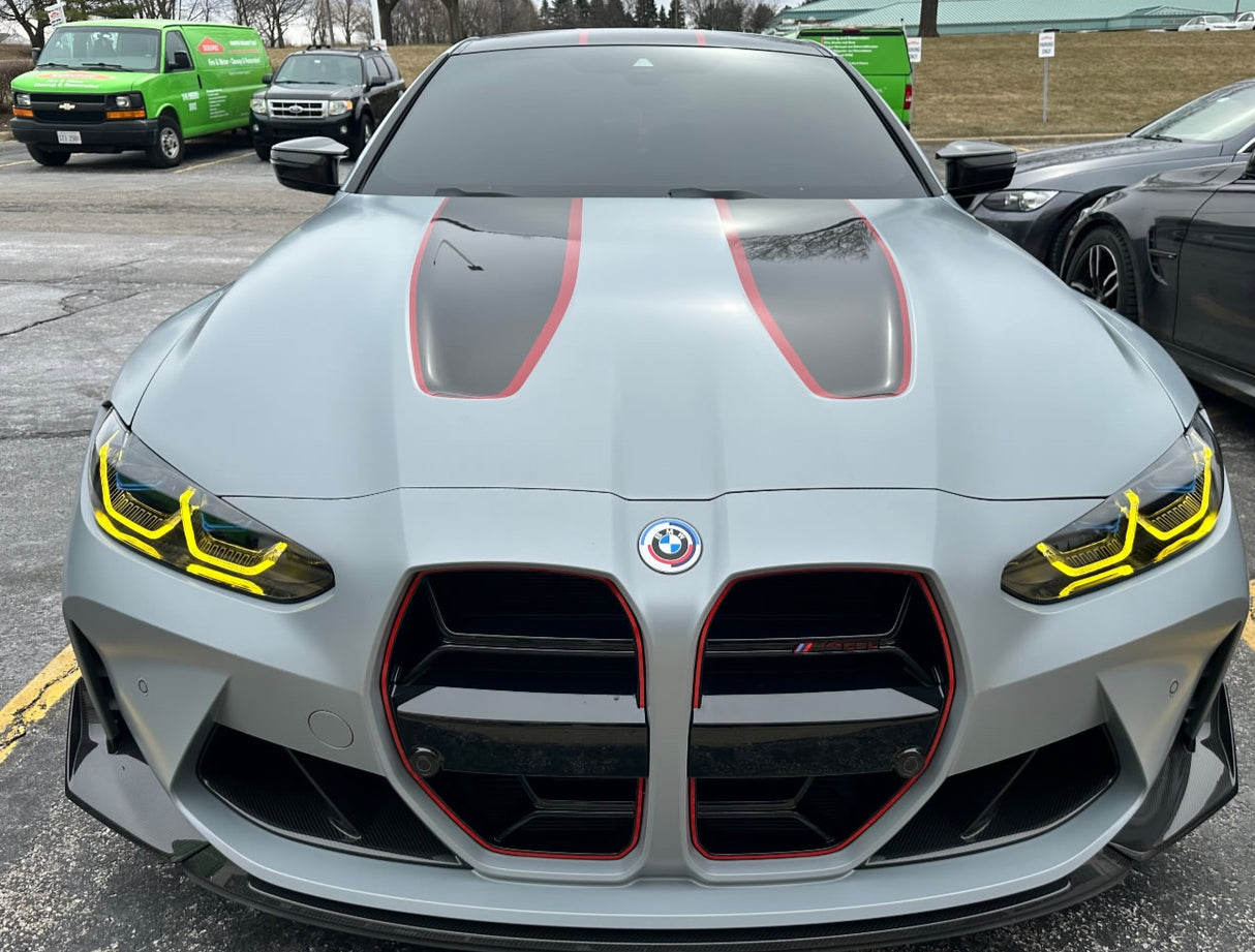 CSL Style Dry Carbon Fiber 3-Piece Front Lip (BMW G80 M3 | G82/G83 M4) - MidWest Bimmer Supply