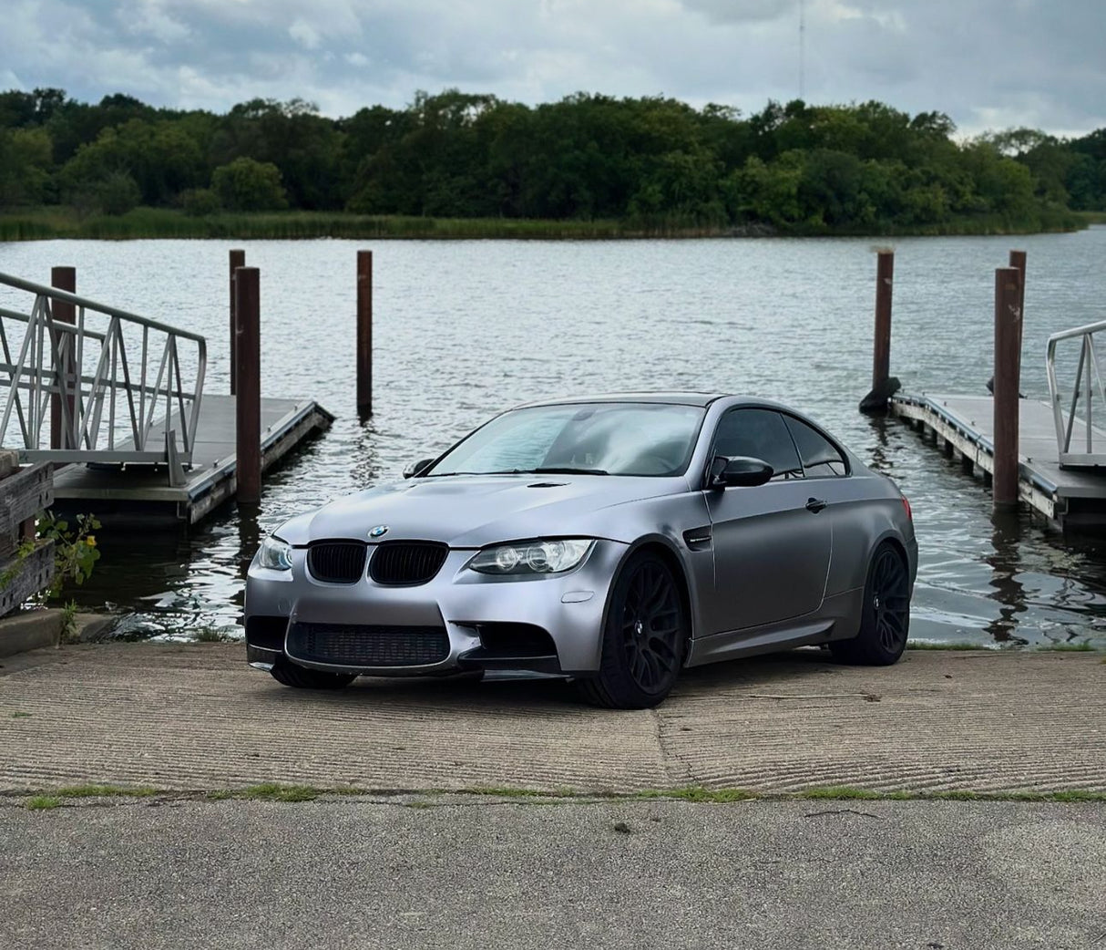 Dry Carbon Fiber Front Splitters - BMW E9X M3 - MidWest Bimmer Supply