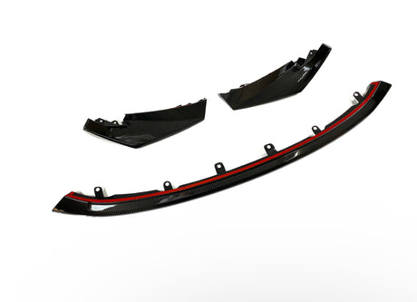 CSL Style Dry Carbon Fiber 3-Piece Front Lip (BMW G80 M3 | G82/G83 M4) - MidWest Bimmer Supply