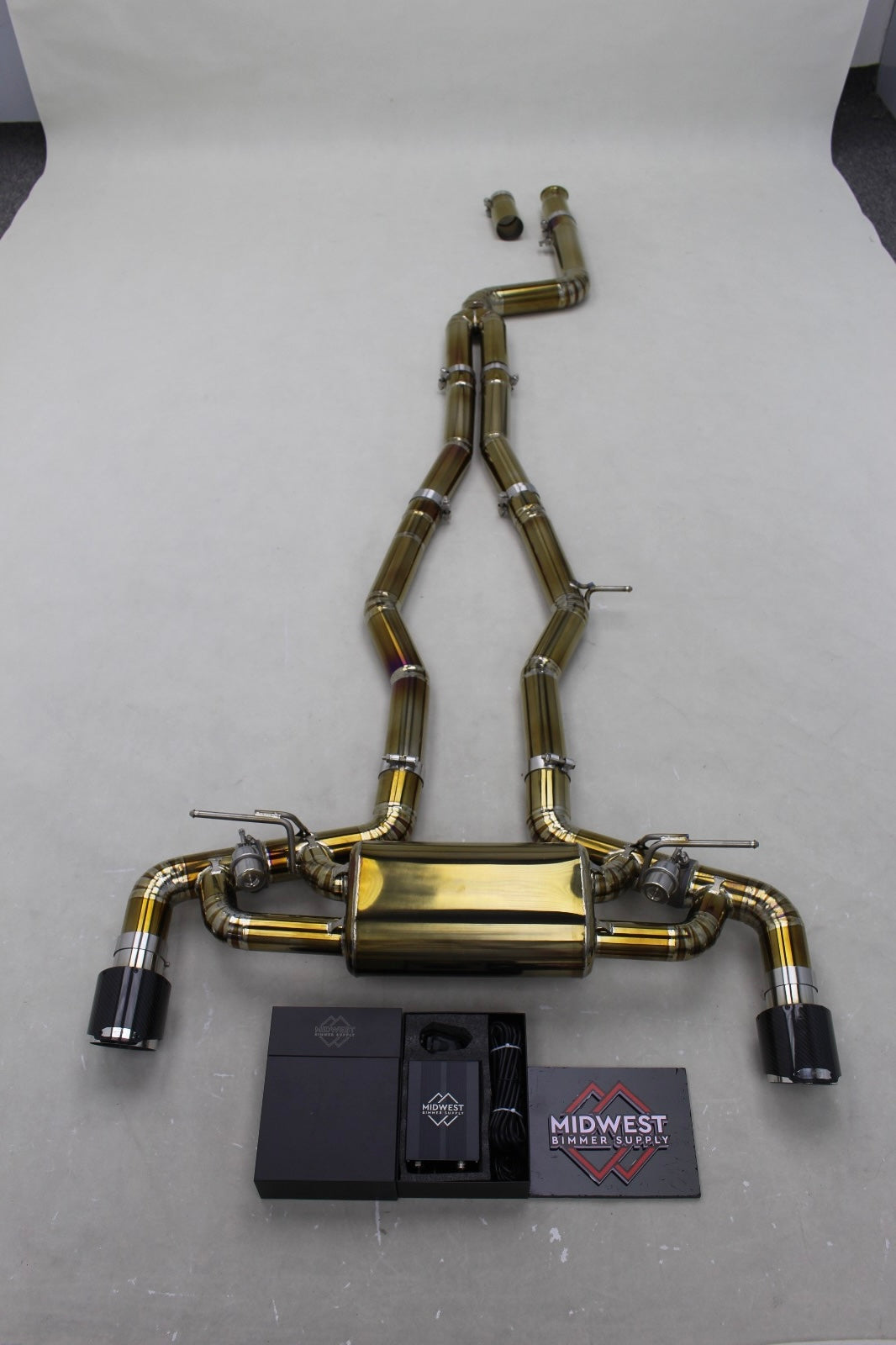 (Customizable) Toyota Supra A90/A91 Valved Exhaust System - MidWest Bimmer Supply