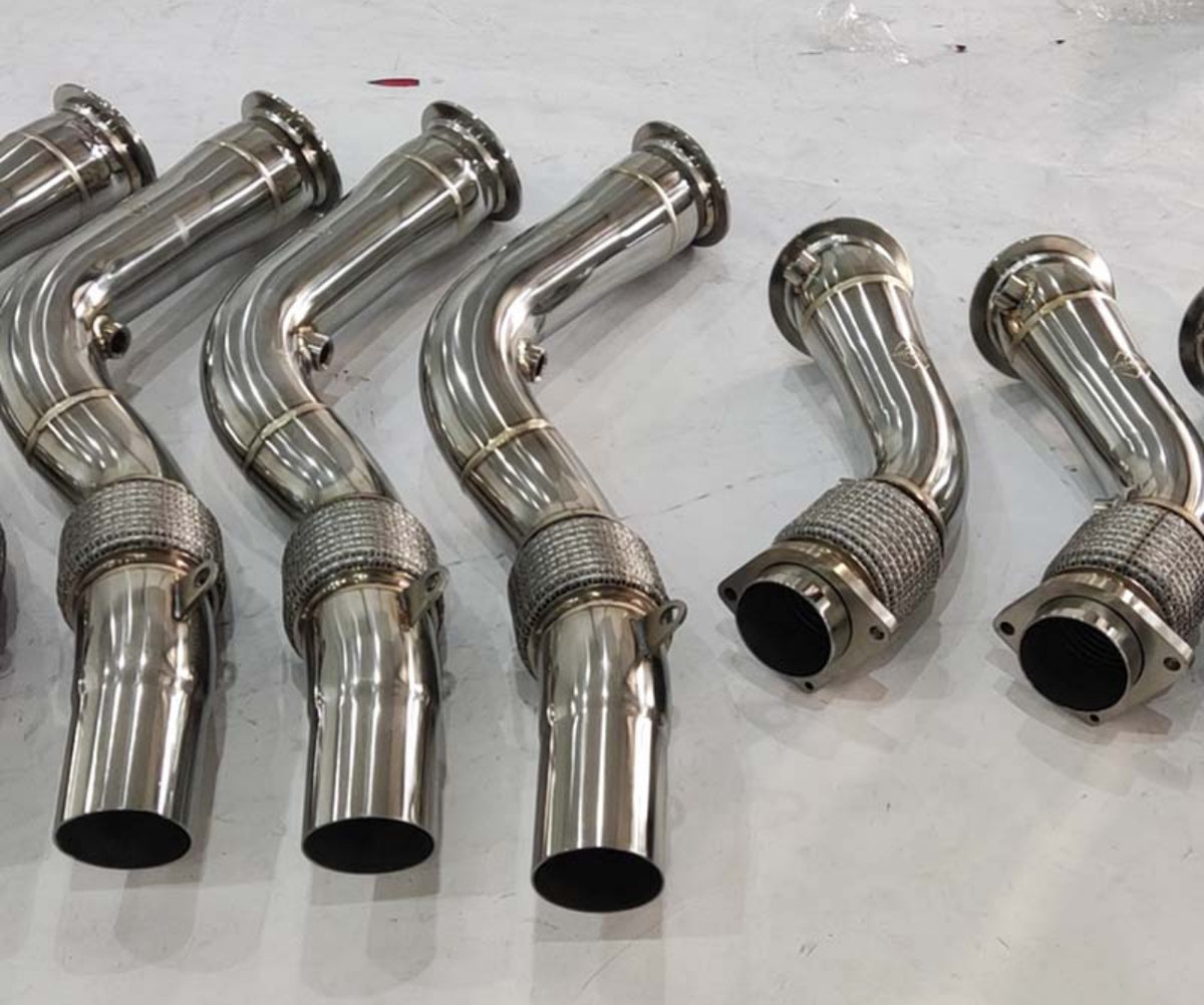 BMW F8X S55 M3/M4/M2 VRSF Catless Downpipes main image 1