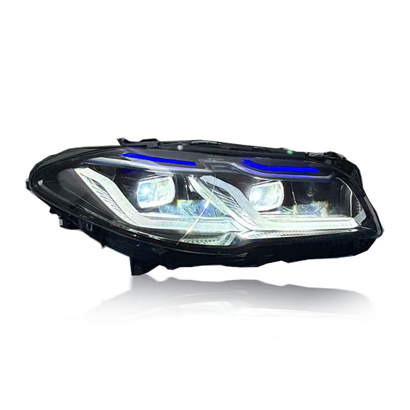 F10 5-Series Laser Style Switchback Headlights White/Yellow - F10 5-Series