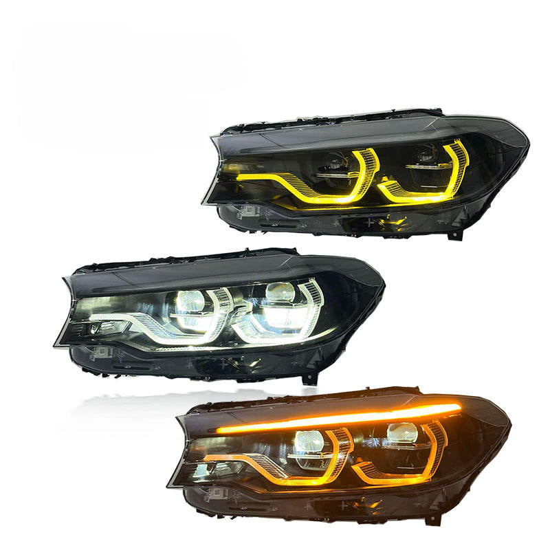 F90 M5/G30 OEM Style Switchback Headlight White/Yellow/Amber - F90 M5 G30 5-Series PRE LCI