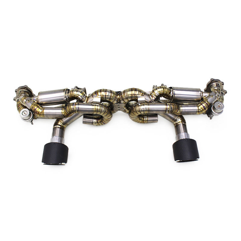 Porsche 718 Cayman GT4 GTS Valved Track Exhaust System - Porsche 718 Cayman GT4 GTS 2020+