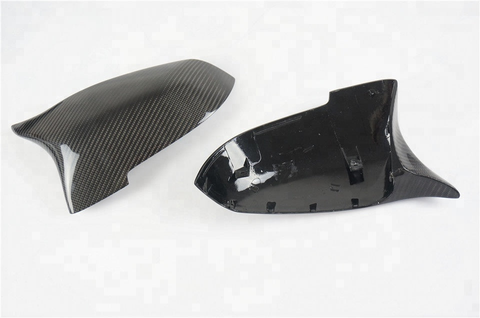 F10 5-Series LCI M Style Carbon Fiber Mirror Caps - F10/F11/F12/F13 LCI