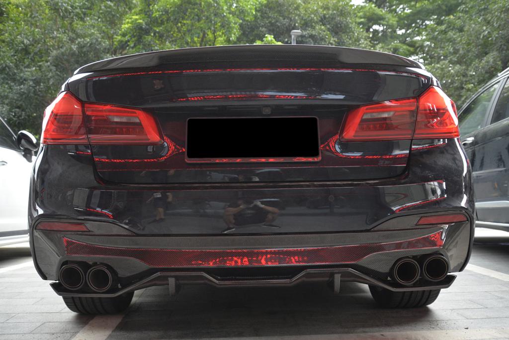 G30 5-Series Carbon Fiber MP Rear Diffuser w/Undertray - G30 5-Series M Sport 2017-2018