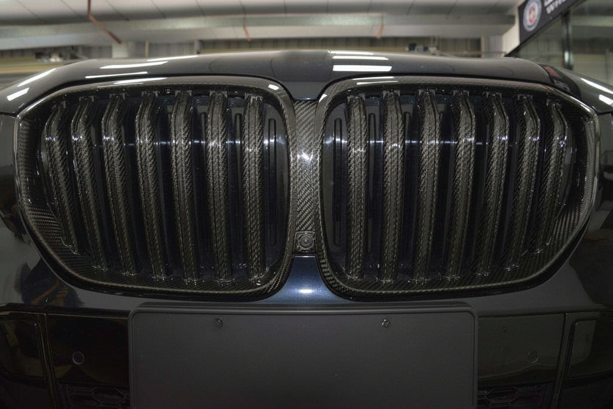 X5 G05/F95 Dry Carbon Fiber Front Grille - 19-22 X5 G05 X5M F95 Pre-LCI