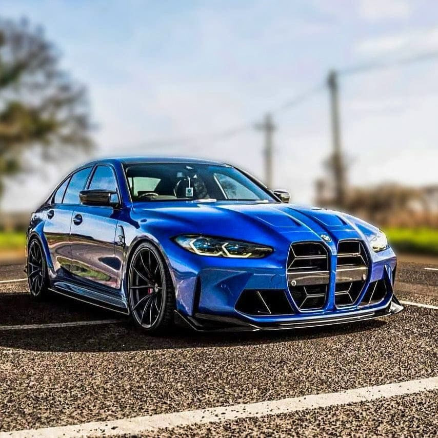 G8X Gloss Black CSL V2 Style Front Lip - G80 M3 G82 G83 M4