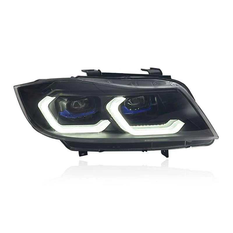 E90 LCI Laser Style Headlights Yellow/White - E90 3-Series