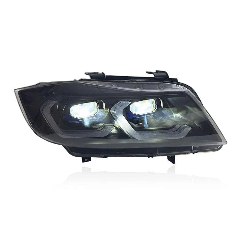 E90 LCI Laser Style Headlights Yellow/White - E90 3-Series