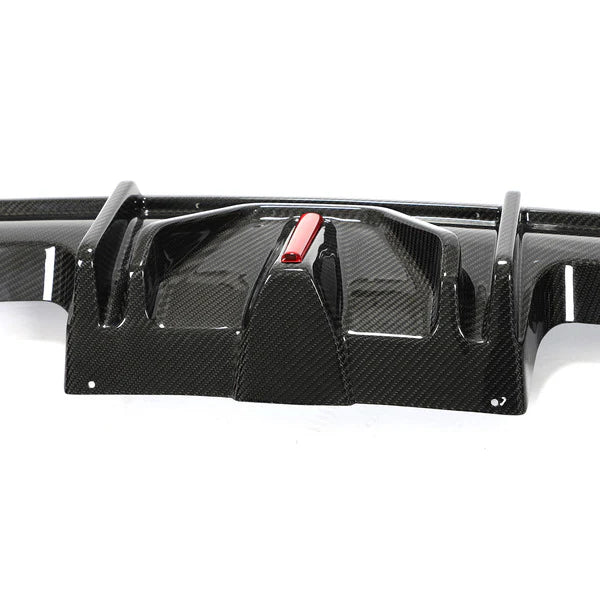 G8X AK Style Dry Carbon Fiber LED Rear Diffuser w/ splitters - BMW G82 G83 M4 G80 M3