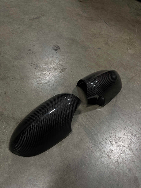 Dry Carbon Fiber Direct Replacement Mirror Covers (BMW E9X M3 / E82 1M) - MidWest Bimmer Supply