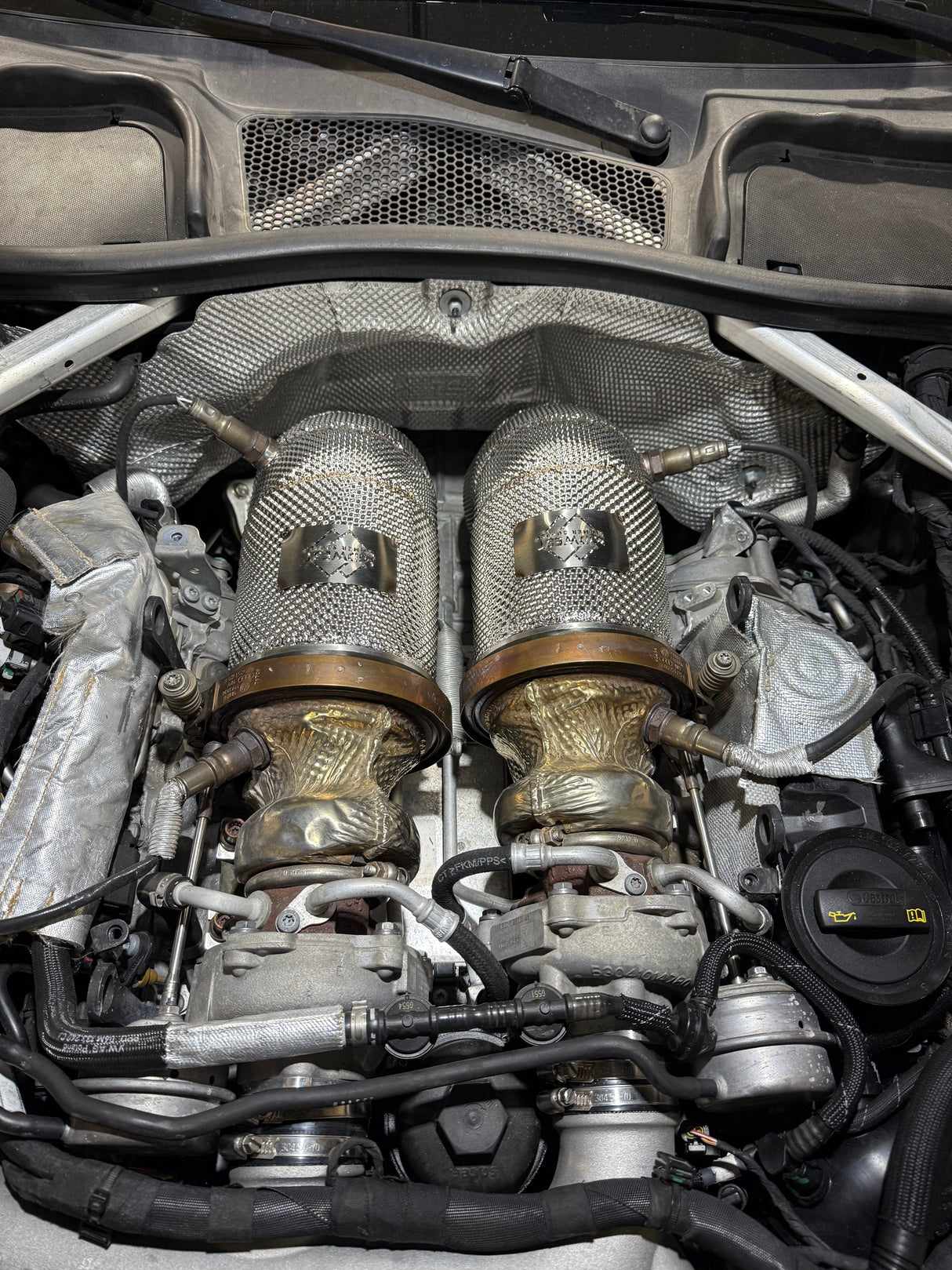 B9/B9.5 RS5 Catless Race Downpipe W/ Heat Shield - Audi B9 B9.5 RS5 2.9T