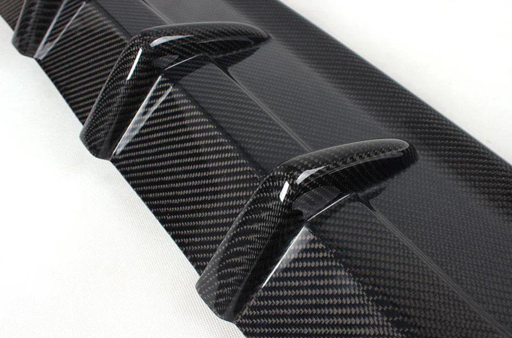 E92 3-Series M Sport Carbon Fiber Rear Diffuser Quad Tip - E92 E93 3-Series 335i
