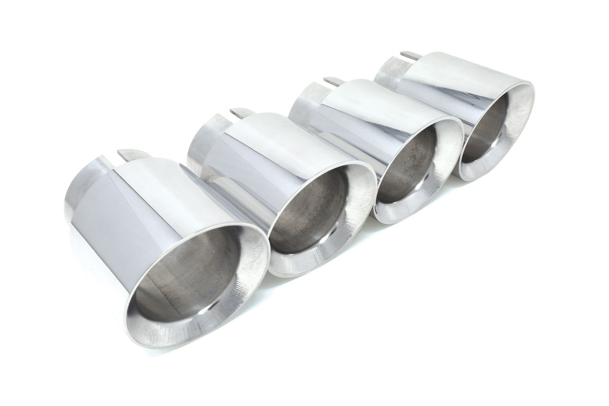 BMS Angle Cut Billet Exhaust Tips for F8x BMW M3/M4/M2C (set of 4) - MidWest Bimmer Supply