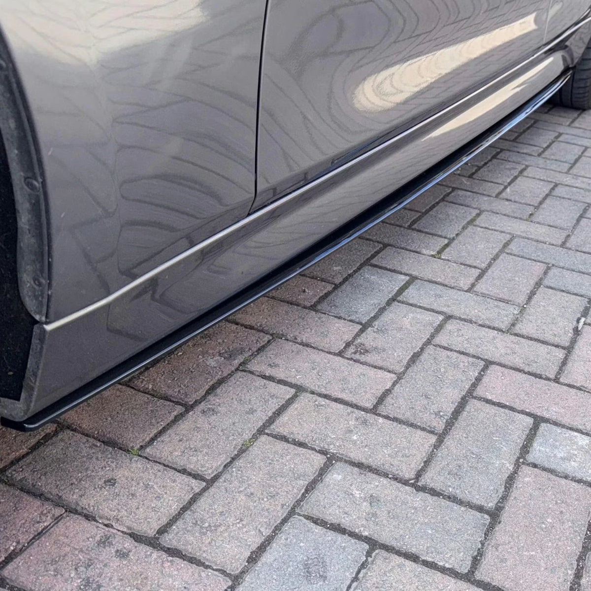 F30 Gloss Black M Performance Style Side Skirts - F30 3-Series M Sport