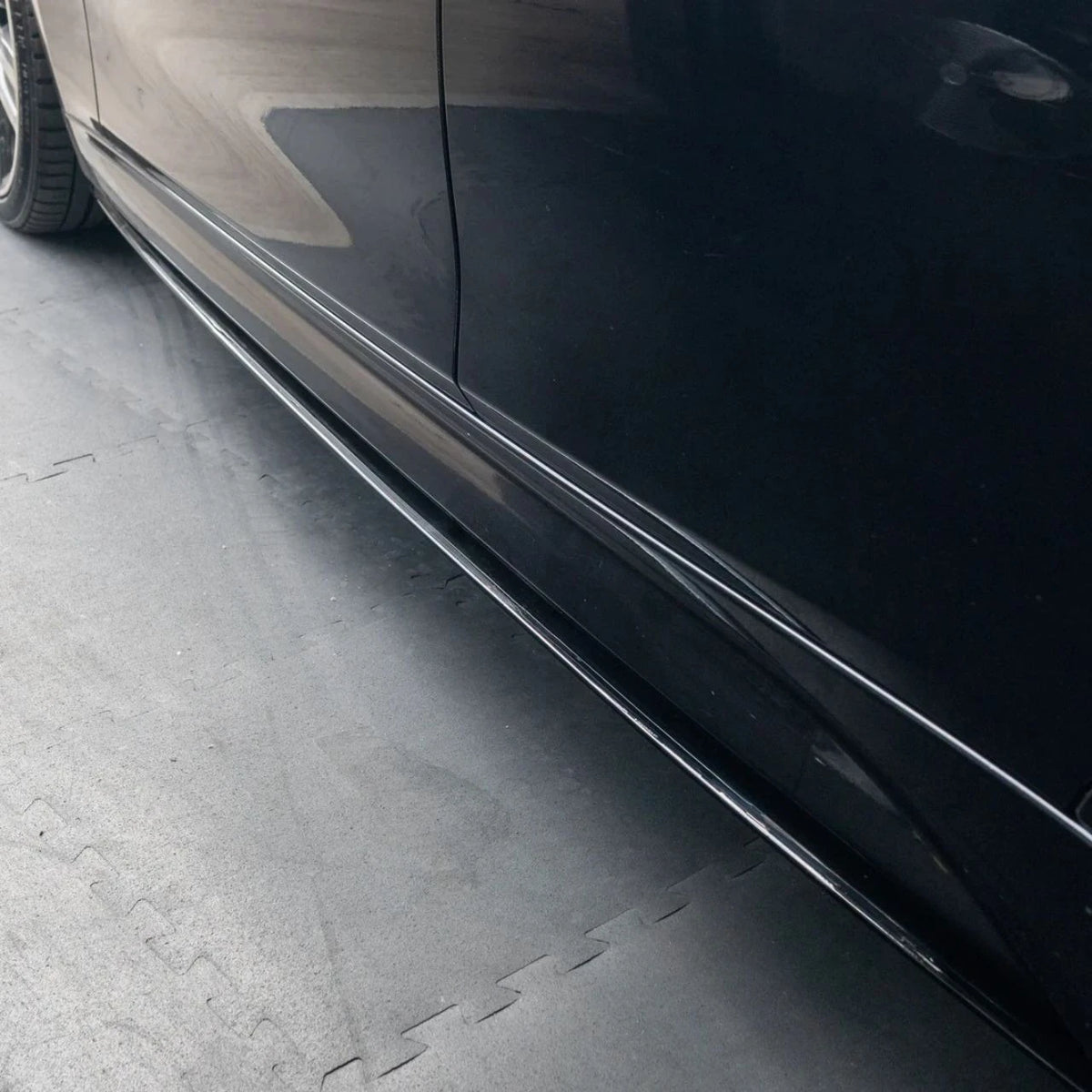 F30 Gloss Black M Performance Style Side Skirts - F30 3-Series M Sport