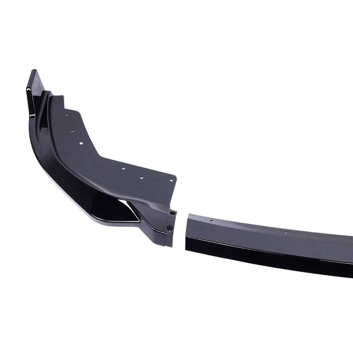 G20 LCI Gloss Black M Performance Style Front Lip 3pc - G20 3-Series LCI M Sport