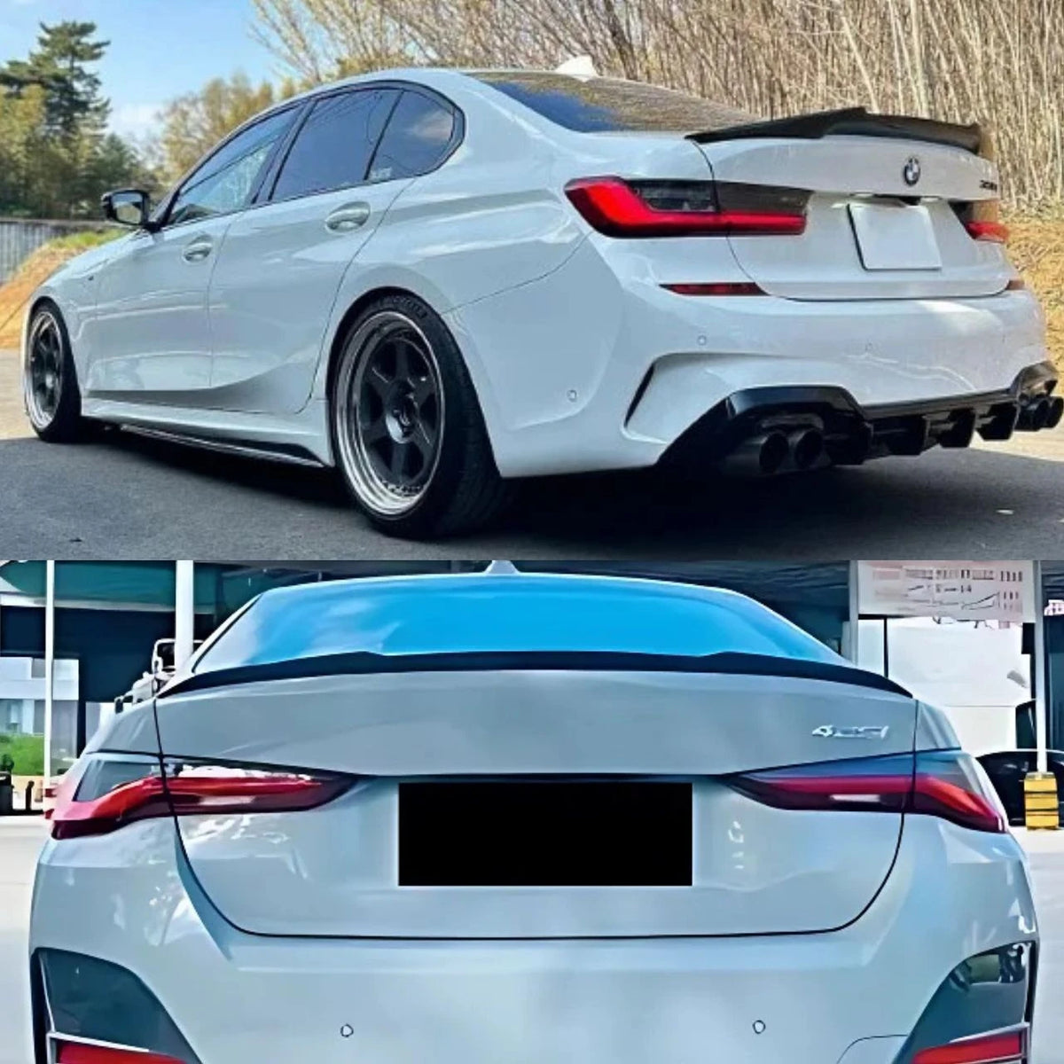 G26 Gloss Black V Style Trunk Spoiler - G26 4-Series