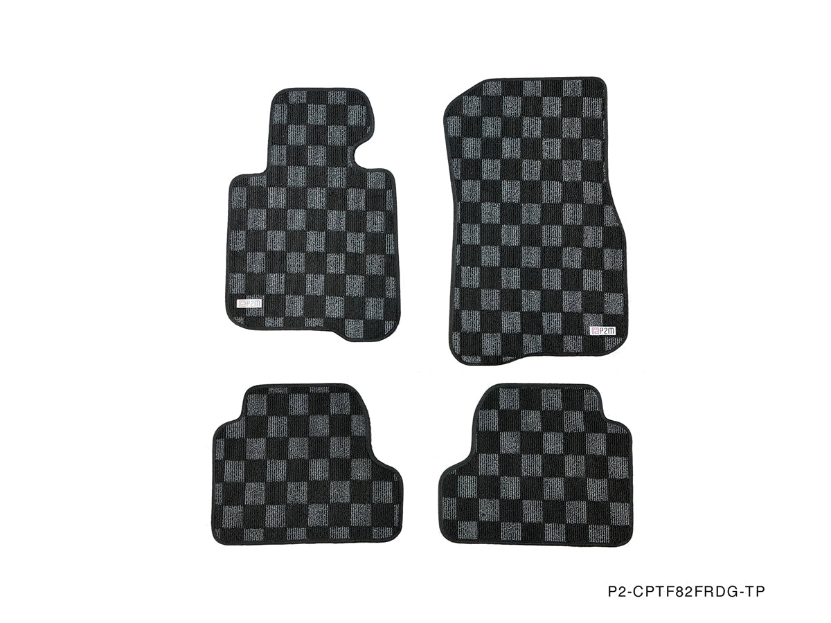 P2M BMW F32/F82 4-SERIES M4 COUPE RACE FLOOR MATS : DARK GREY (FULL SET)