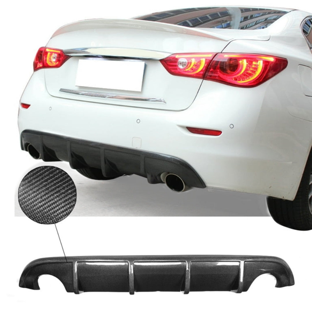 2014-2017 Q50 Carbon Fiber Rear Diffuser - Infiniti Q50
