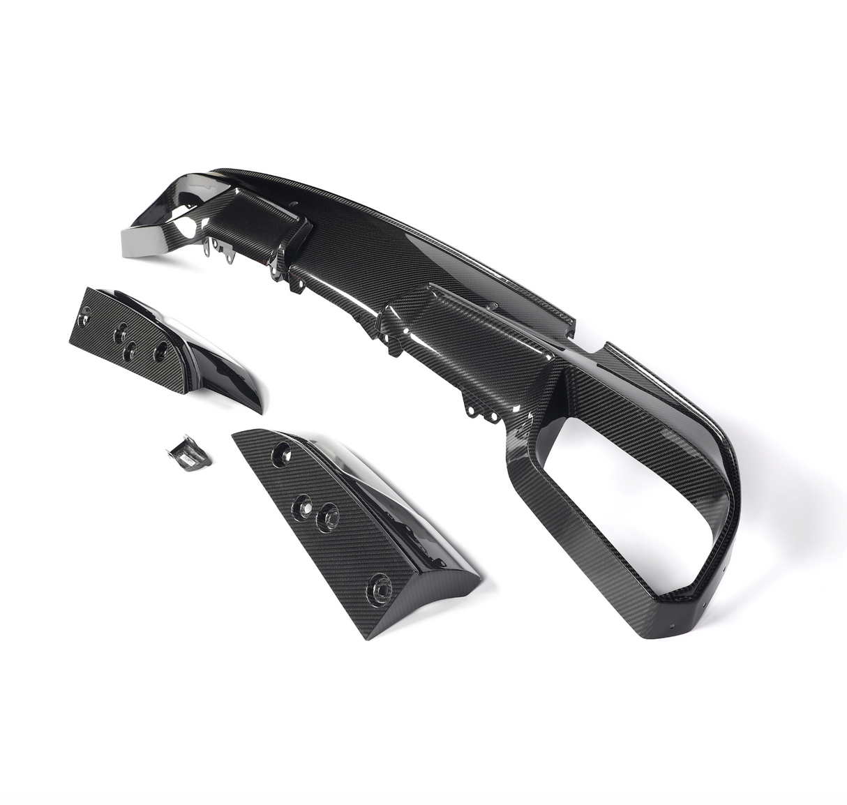 F96 X6M LCI Dry Carbon Fiber Rear Diffuser V1 - F96 X6M LCI 2023+