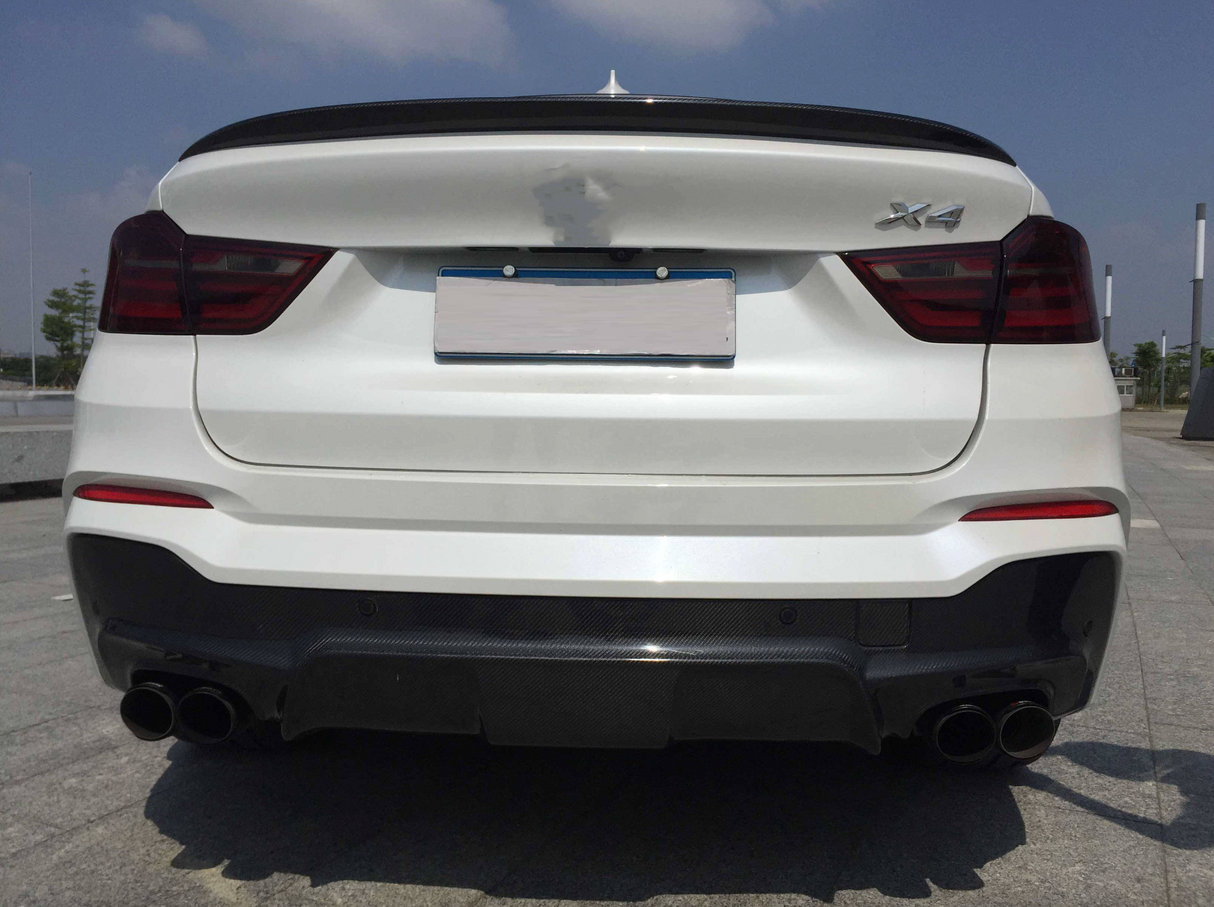F26 X4 Carbon Fiber Rear Diffuser V1 - F26 X4 2014-2018 M SPORT