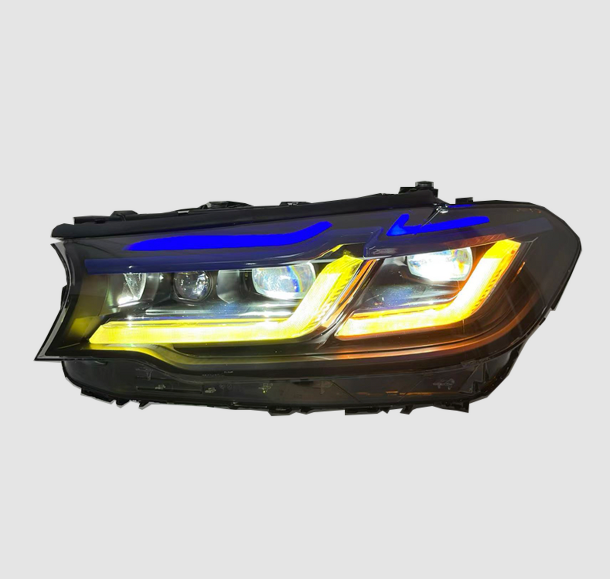 G30 LCI Style Headlights Yellow/White Switchback - F90 M5 G30 G38 5-Series LCI & Pre-LCI