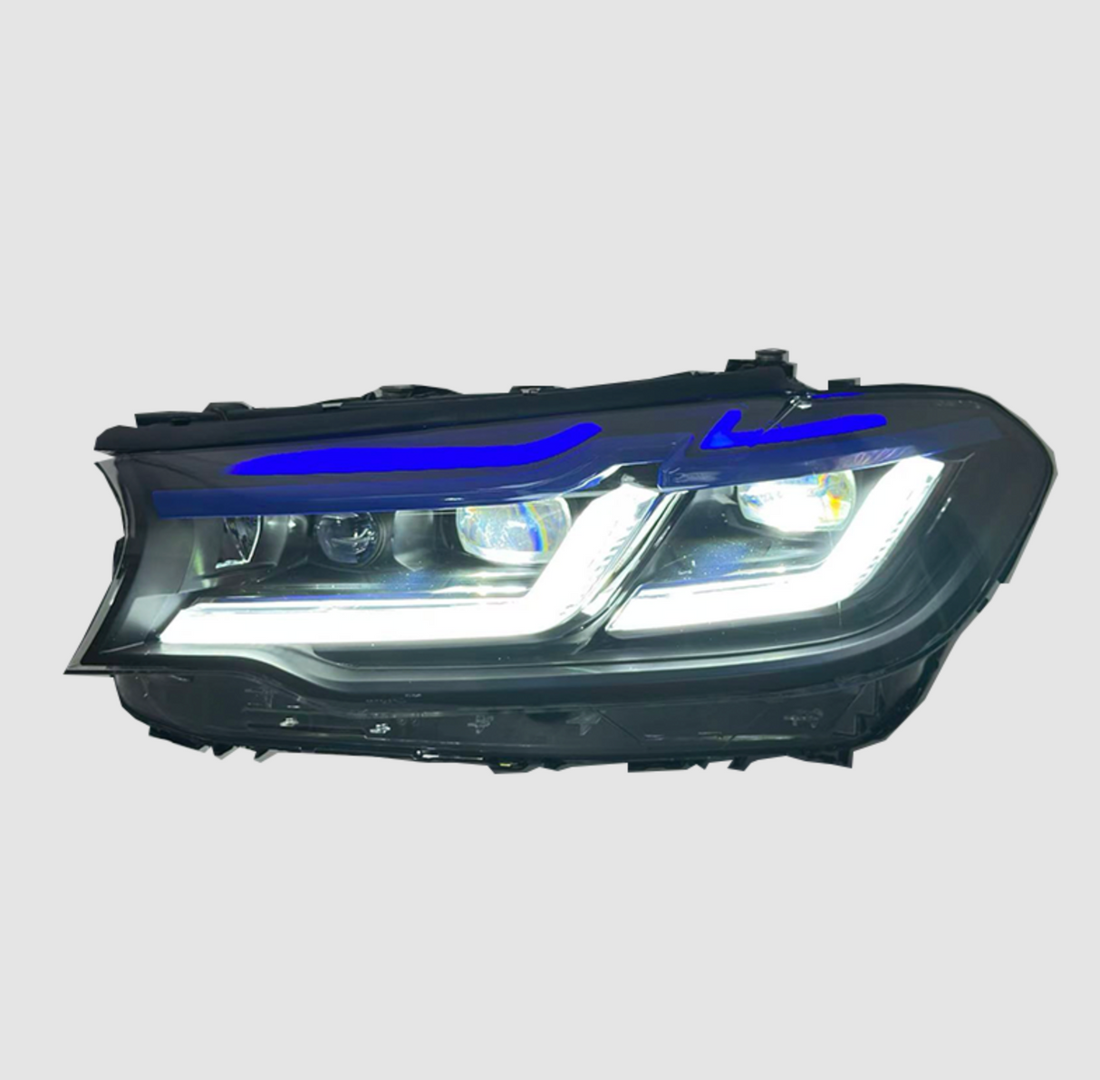 G30 LCI Style Headlights Yellow/White Switchback - F90 M5 G30 G38 5-Series LCI & Pre-LCI
