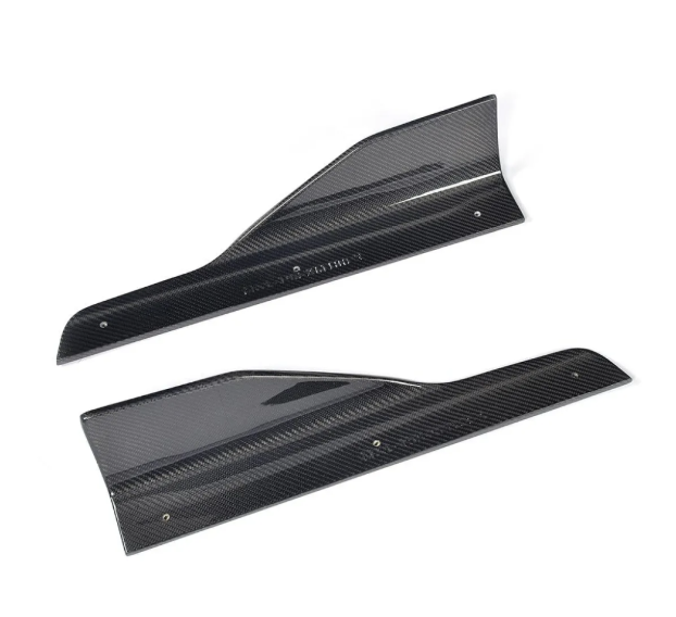 F30 3-Series Carbon Fiber Side Skirt Extension Splitters - F30 3-Series M-Sport