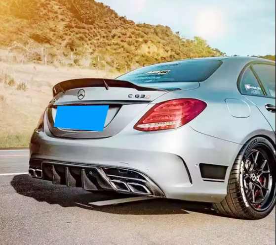 W205 AMG R Style Sedan Carbon Fiber Spoiler - C63/C43/C400/C300/C200